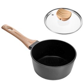 1.5 QT Saucepan, Nonstick Saucepan with Tempered Glass Lid, Multipurpose Cooking Sauce Pot with Detachable Handle 1.5 QT Saucepan, Nonstick Saucepan with Tempered Glass Lid, Multipurpose Cooking Sauce Pot with Detachable Handle